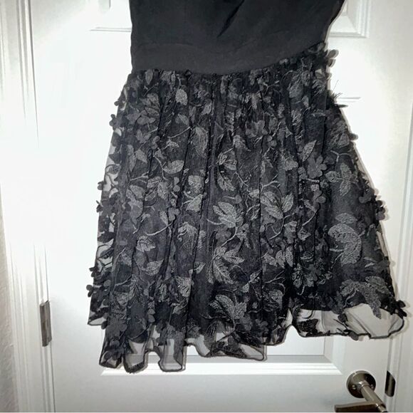 Altar'd State Tulle Organza Floral Applique Party Dress - Picture 5 of 12